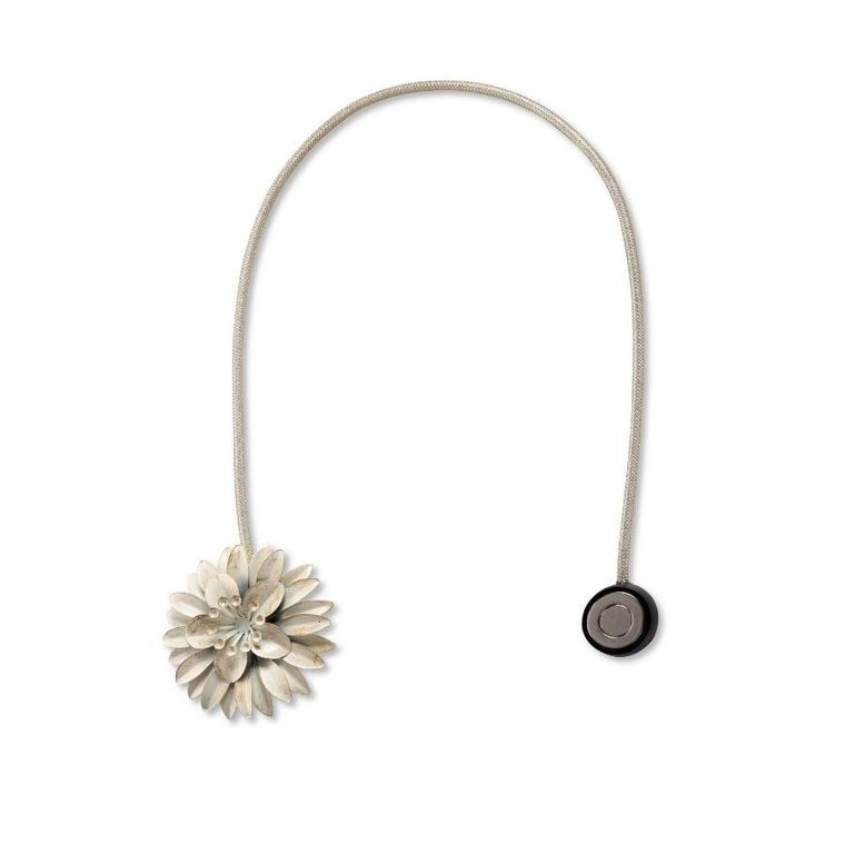 Eurofirany, upinacz dekoracyjny z magnesem, 6-23 cm, beżowy