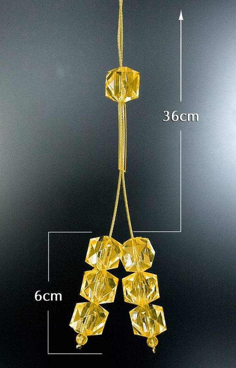 Eurofirany, upinacz dekoracyjny, żółty