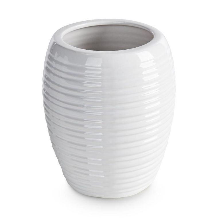 Eurofirany, wazon dekoracyjny, Aria, 14-14-17 cm, biały