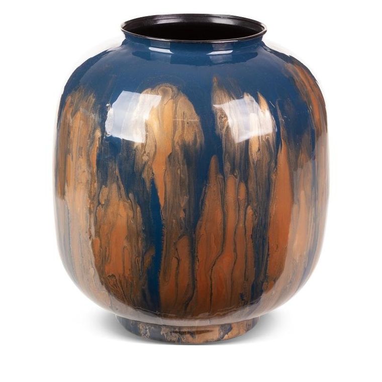 Eurofirany, wazon dekoracyjny, Kaja, 30-34 cm, niebieski