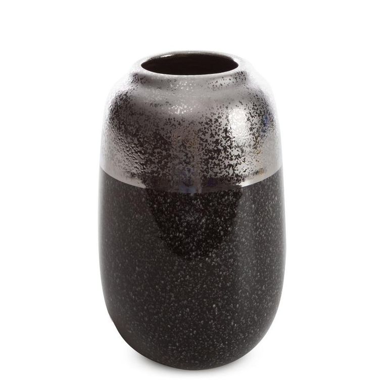 Eurofirany, wazon dekoracyjny, Leo, 14-14-22 cm, srebrny