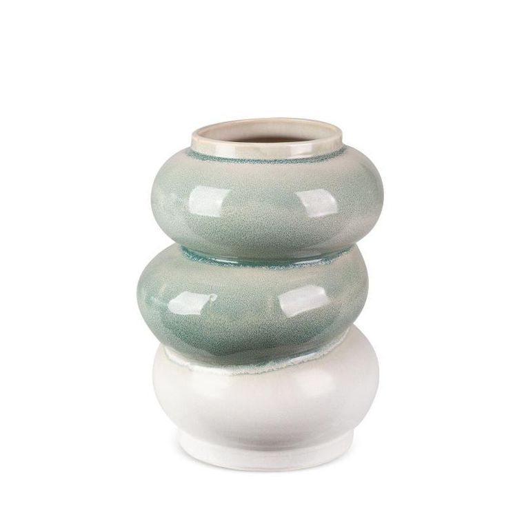 Eurofirany, wazon dekoracyjny, Liana 21-19-26 cm, kremowy