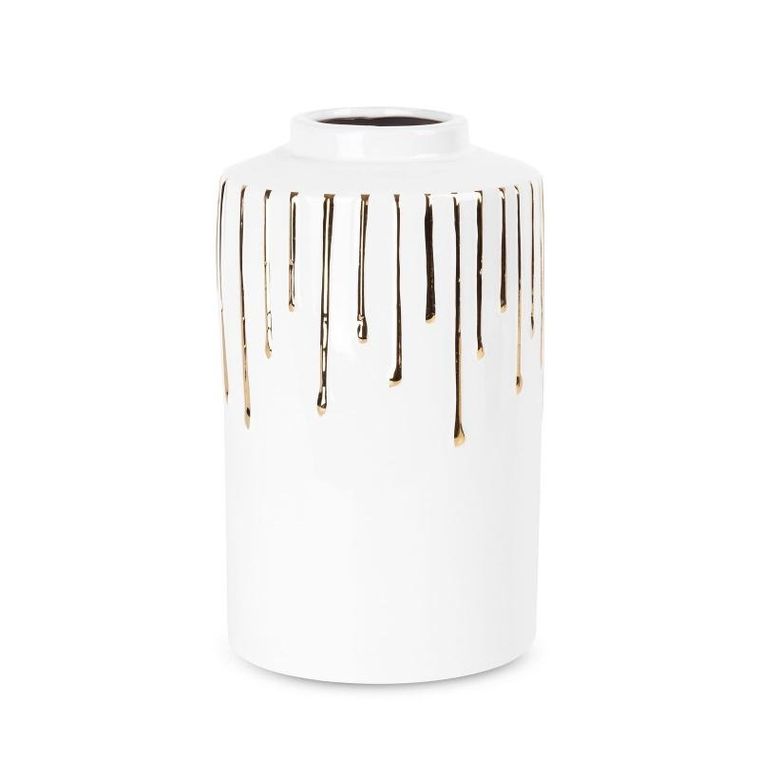 Eurofirany, wazon dekoracyjny, Luis, 15-25 cm, biały