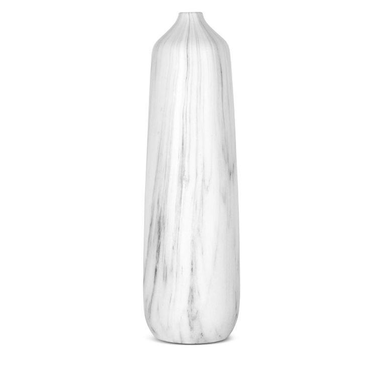 Eurofirany, wazon dekoracyjny, Mija, 13-13-42 cm, kremowy