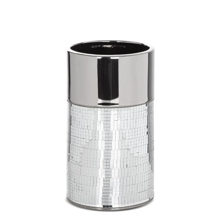 Eurofirany, wazon dekoracyjny, Mirona, 14-25 cm, srebrny