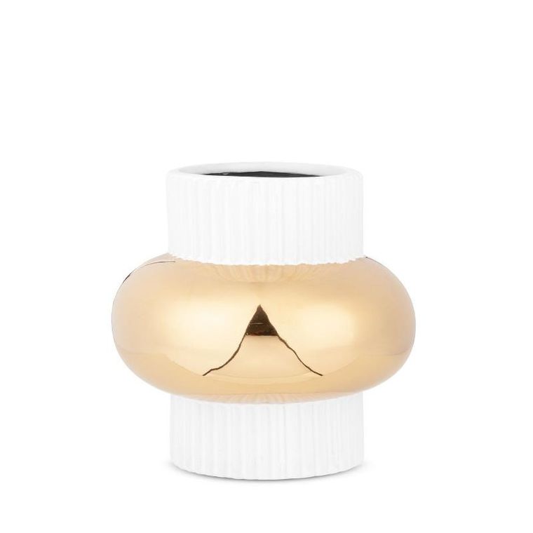 Eurofirany, wazon dekoracyjny, Mona, 16-16 cm, biały