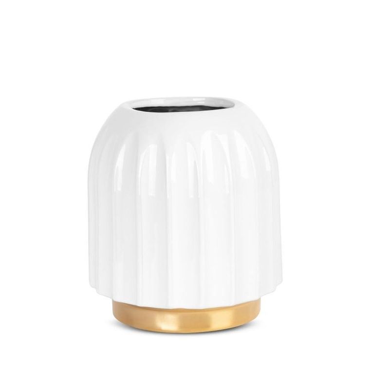 Eurofirany, wazon dekoracyjny, Mona, 20-22 cm, biały