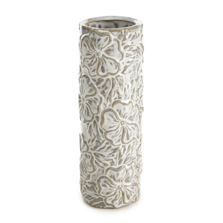 Eurofirany, wazon dekoracyjny, Naira, 9-9-26 cm, kremowy