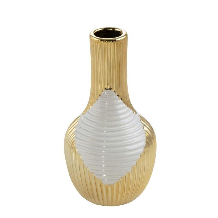 Eurofirany, wazon dekoracyjny, Rakel, 12-23 cm, beżowy