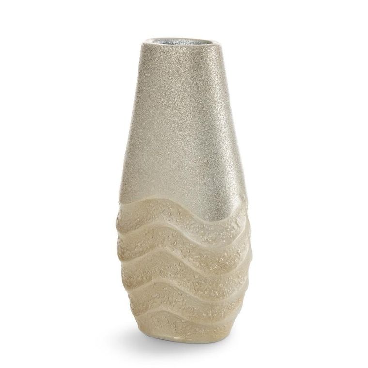 Eurofirany, wazon dekoracyjny, Sani, 13-7-26 cm, beżowy