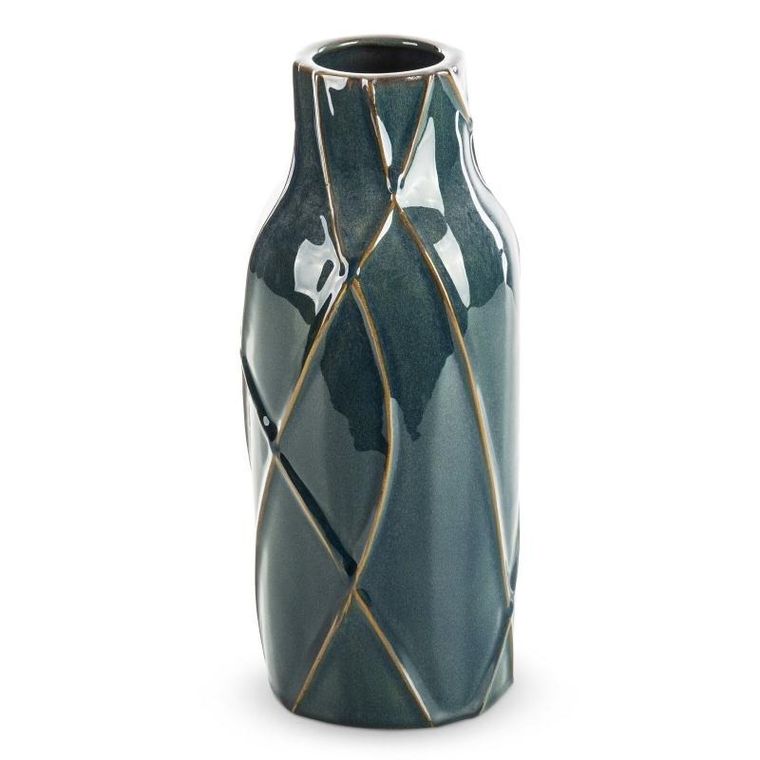 Eurofirany, wazon dekoracyjny, Teo, 13-30 cm, turkusowy