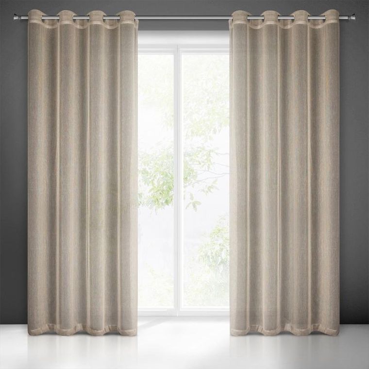 Eurofirany, zasłona gotowa, Adela, 140-250 cm, beżowy