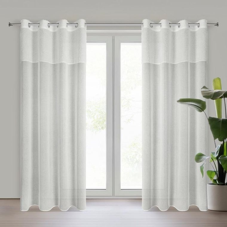 Eurofirany, zasłona gotowa Agis, 140-250 cm, kremowy