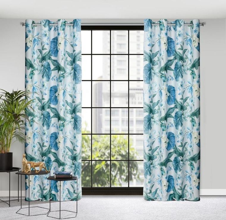 Eurofirany, zasłona gotowa, Alia, 140-250 cm, niebieski