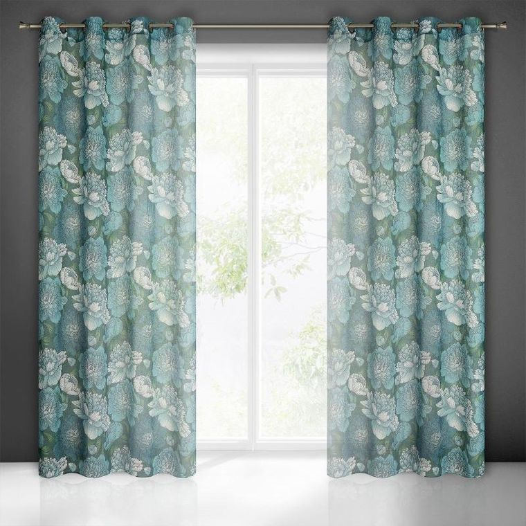 Eurofirany, zasłona gotowa Aster, 140-250 cm, niebieski