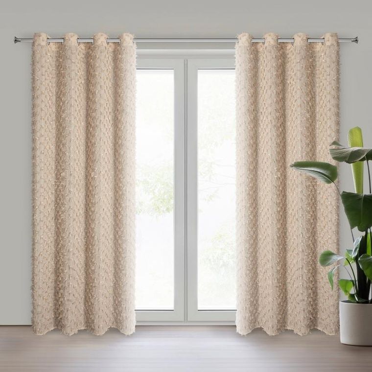 Eurofirany, zasłona gotowa, Aurelia, 135-250 cm, beżowy