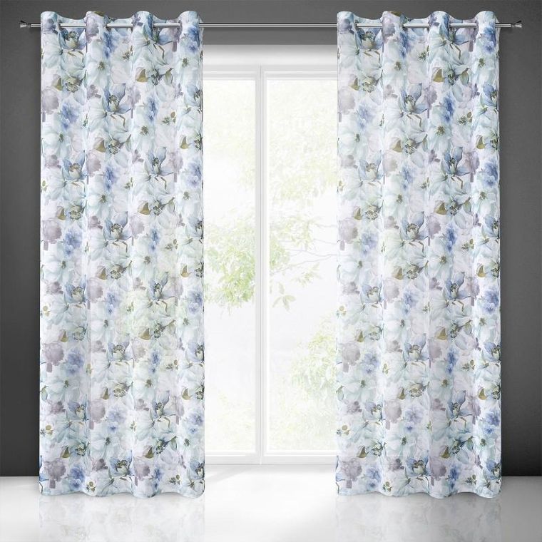 Eurofirany, zasłona gotowa, Bella 140-250 cm, niebieski