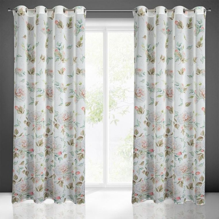 Eurofirany, zasłona gotowa d91 Rosa, 140-250 cm