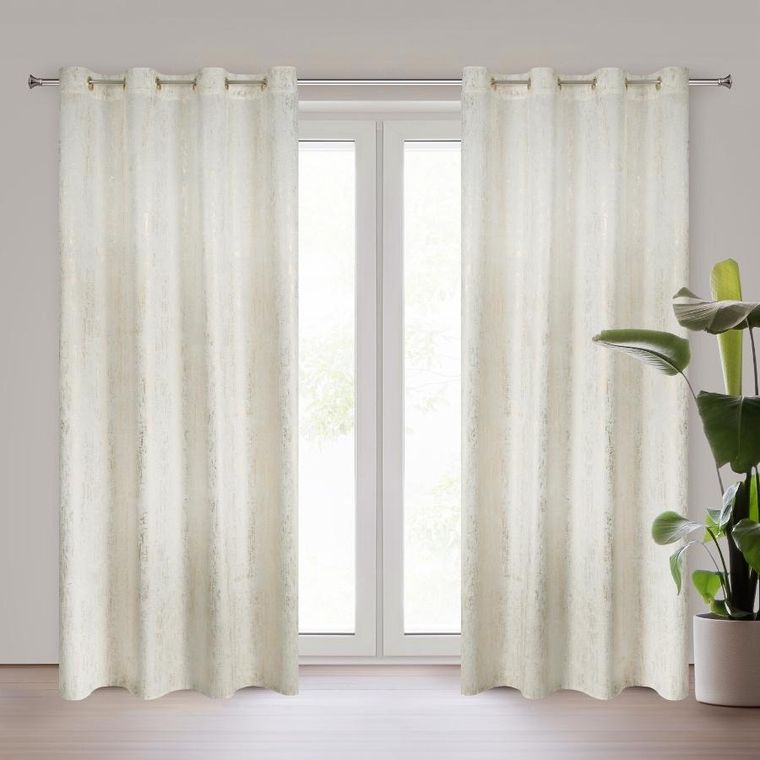 Eurofirany, zasłona gotowa, Dara, 140-250 cm, kremowy