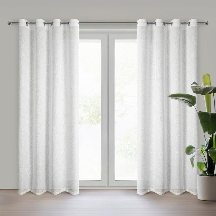 Eurofirany, zasłona gotowa, Essi, 140-250 cm, biały