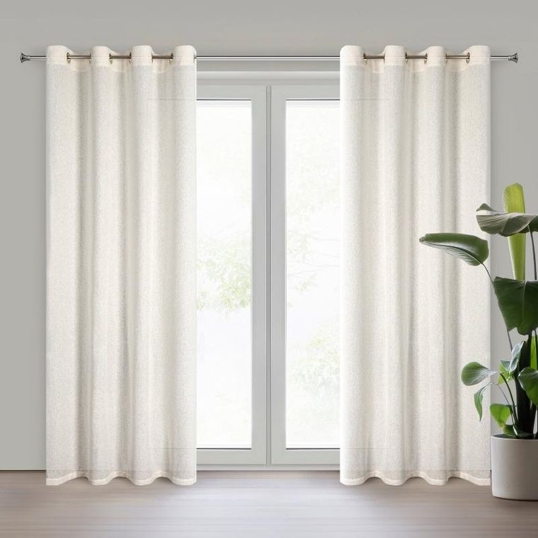 Eurofirany, zasłona gotowa, Essi, 140-250 cm, kremowy