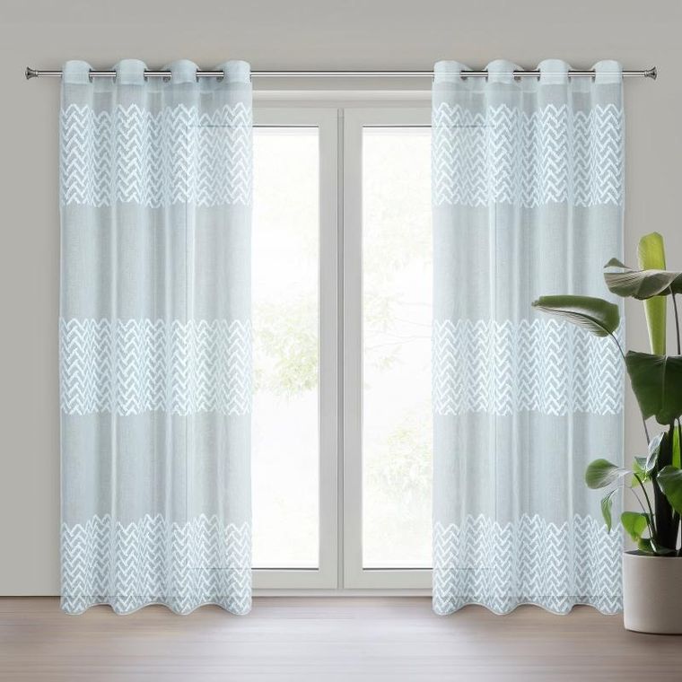 Eurofirany, zasłona gotowa, Esteri, 140-250 cm, niebieski