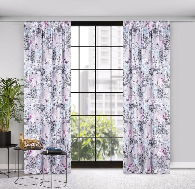 Eurofirany, zasłona gotowa, Honey, na taśmie, 140-270 cm, wielokolorowy