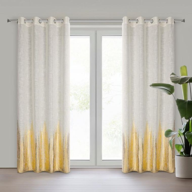 Eurofirany, zasłona gotowa, Imani, 135-250 cm, naturalny