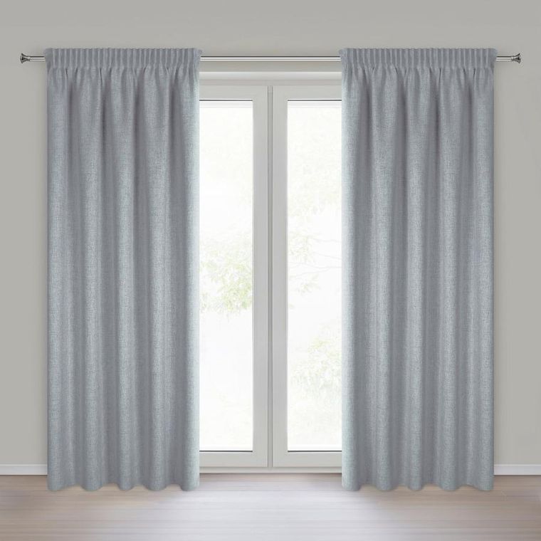 Eurofirany, zasłona gotowa, Jula2, na taśmie, 140-270 cm, ciemnoniebieski