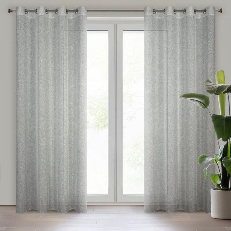 Eurofirany, zasłona gotowa, Kendal, 140-250 cm, popielaty