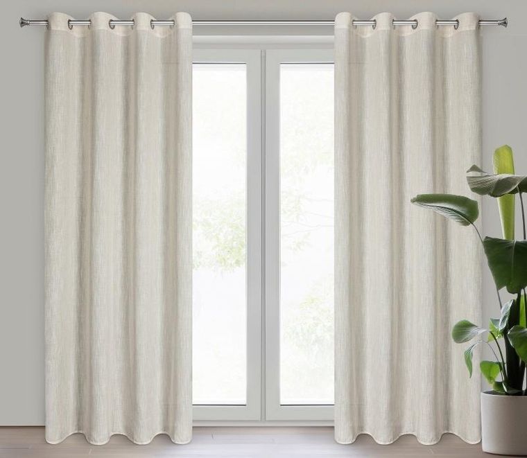 Eurofirany, zasłona gotowa, Latika, naturalny, 140-250 cm