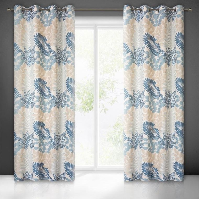 Eurofirany, zasłona gotowa, Lenny 140-250 cm, naturalny