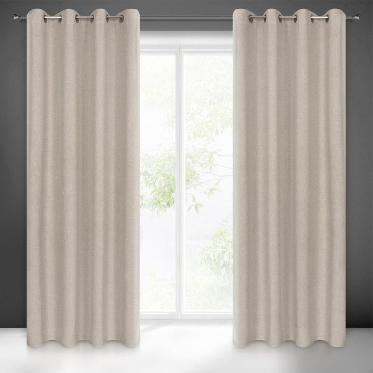 Eurofirany, zasłona gotowa, Lidia, 140-250 cm, beżowy