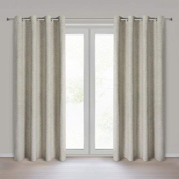 Eurofirany, zasłona gotowa, Linda, 140-250 cm, ciemnobeżowy