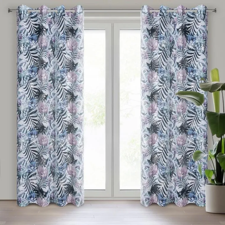 Eurofirany, zasłona gotowa, Malibu, 140-250 cm, biały