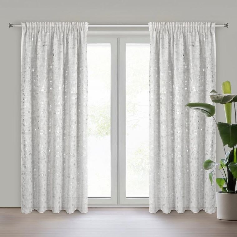 Eurofirany, zasłona gotowa na taśmie, Ines, 140-270 cm, naturalny