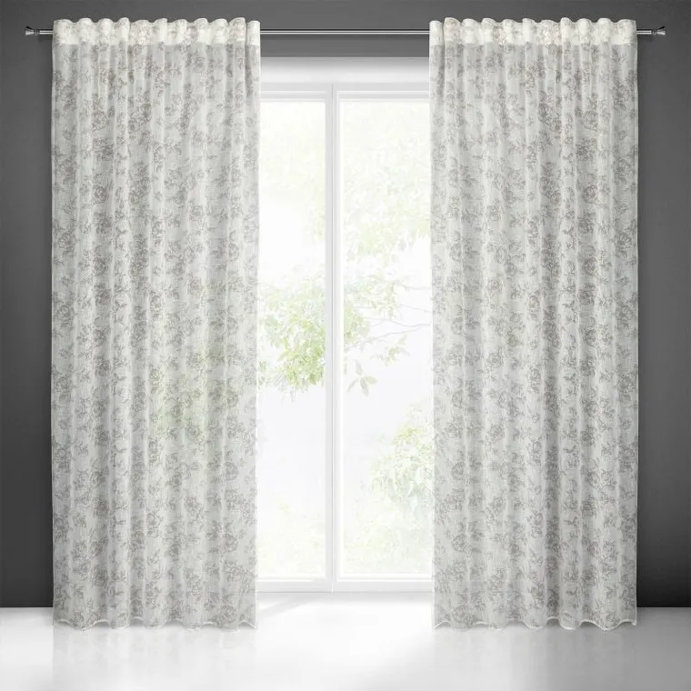 Eurofirany, zasłona gotowa na taśmie, Wiki, 140-270 cm, biały