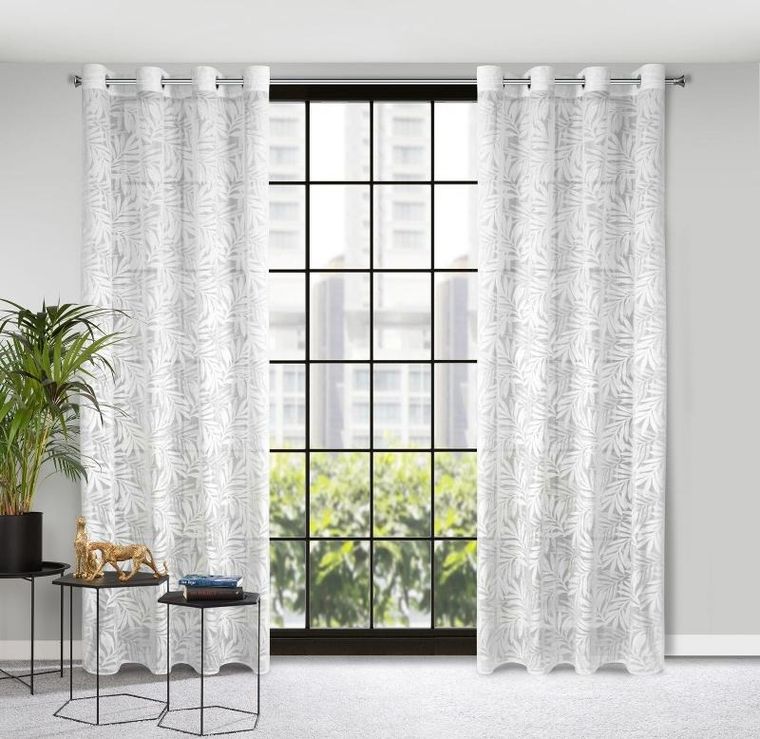 Eurofirany, zasłona gotowa, Nataly, 140-250 cm, biały