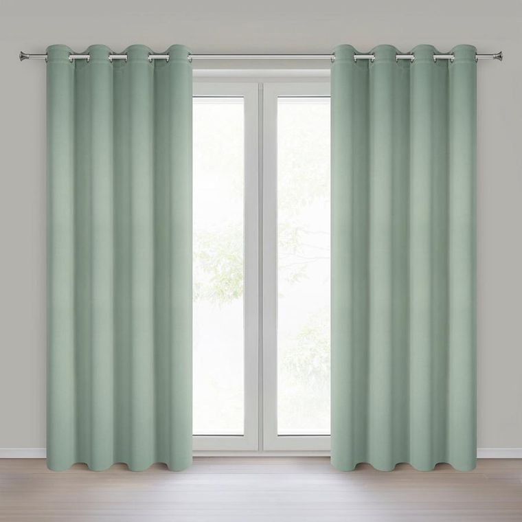 Eurofirany, zasłona gotowa, Nerisa, 140-250 cm, miętowy