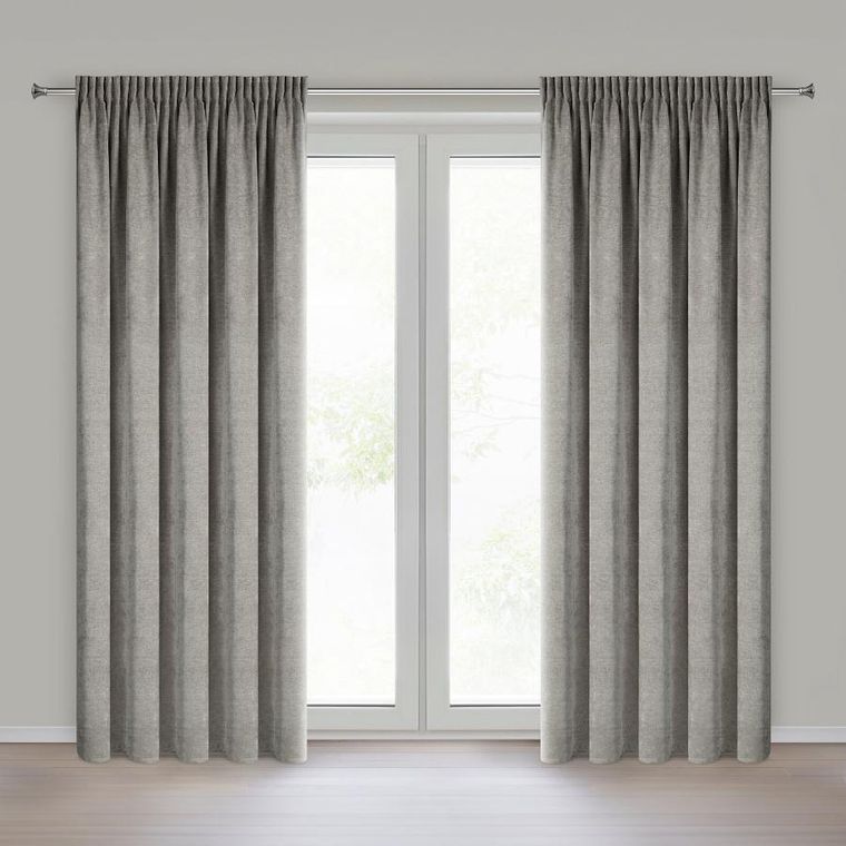 Eurofirany, zasłona gotowa, Neska, na taśmie, 140-270 cm, beżowy