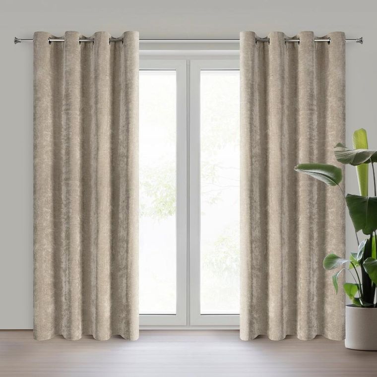 Eurofirany, zasłona gotowa Nilo, 140-250 cm, beżowy