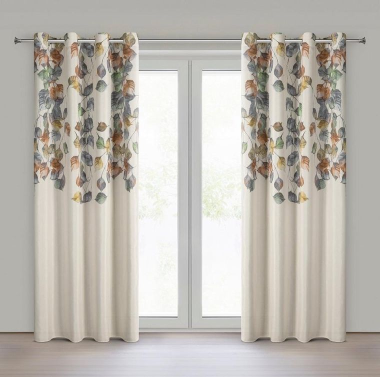 Eurofirany, zasłona gotowa, Nora, 140-250 cm, naturalny