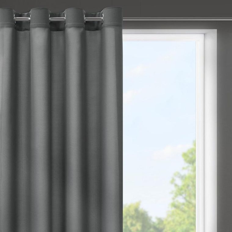 Eurofirany, zasłona gotowa, Rita, 140-175 cm, grafitowy