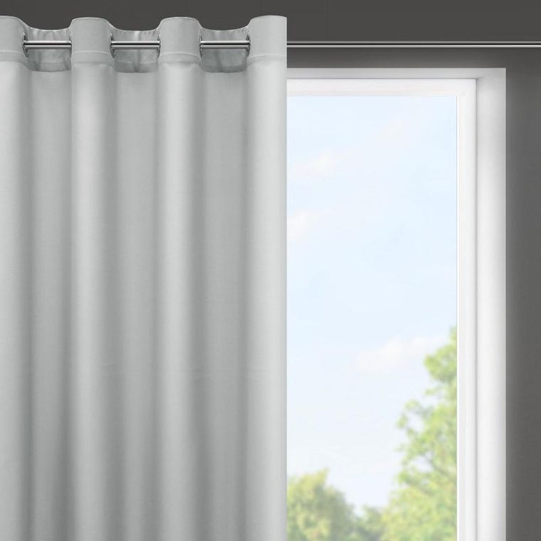 Eurofirany, zasłona gotowa, Rita, 140-175 cm, stalowy