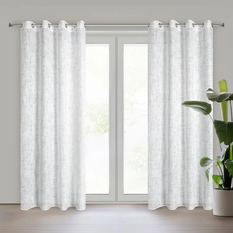 Eurofirany, zasłona gotowa, Solana, 140-250 cm, kremowy