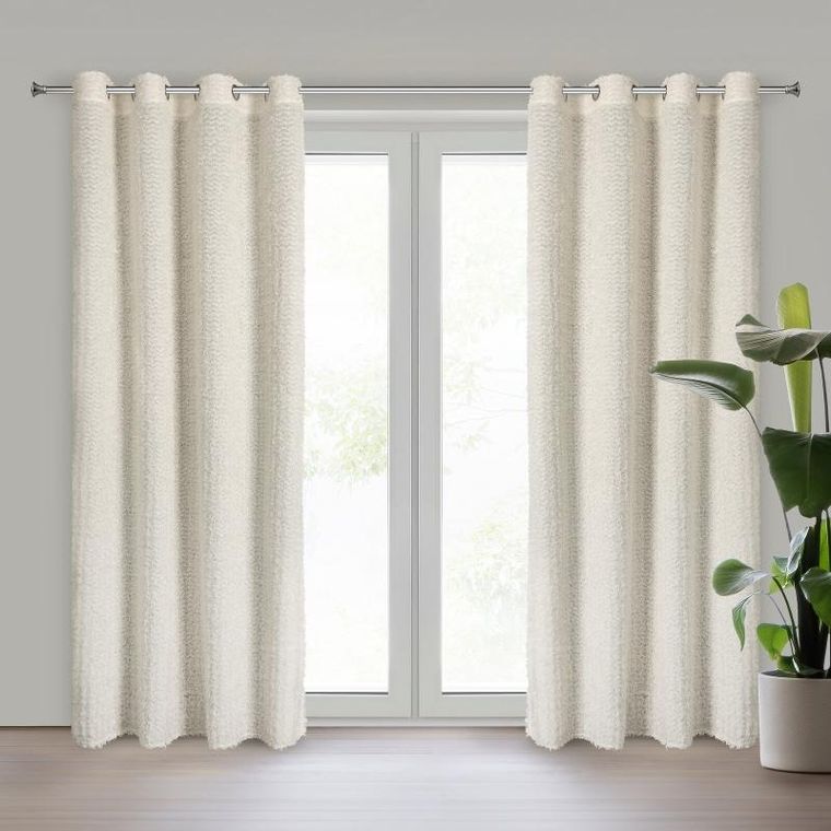 Eurofirany, zasłona gotowa, Tiffany, 135-250 cm, kremowy