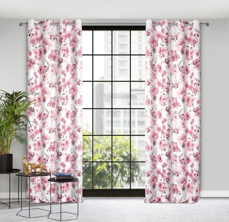 Eurofirany, zasłona zaciemniająca gotowa, Caren, 140-250 cm, pudrowy