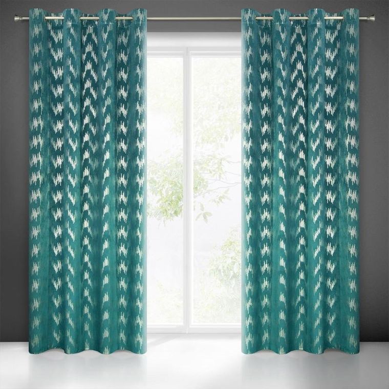 Eurofirany, zasłona zaciemniająca gotowa, Chill, 140-250 cm, turkusowy