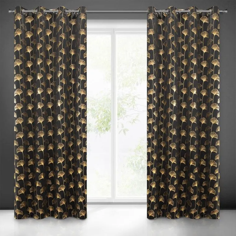 Eurofirany, zasłona zaciemniająca gotowa, Clara, 140-250 cm, czarny