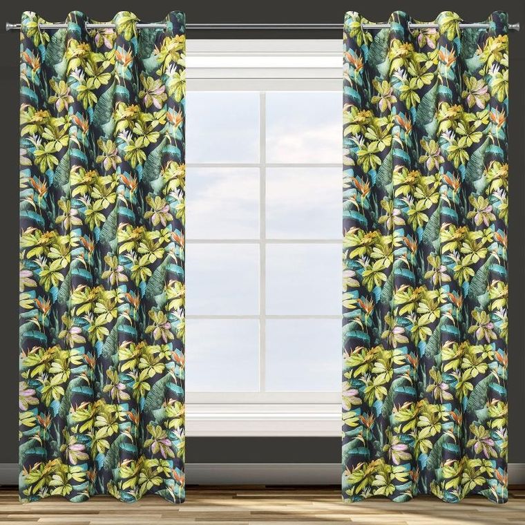 Eurofirany, zasłona zaciemniająca gotowa, d91, Livy, 140-250 cm, zielony